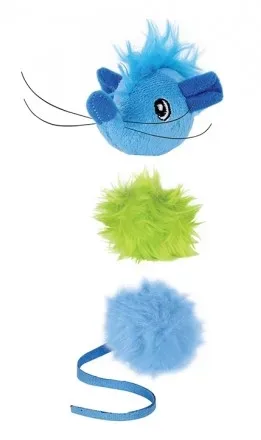 Petstages Szczurek i piłeczki – multipak dla kota PS90029