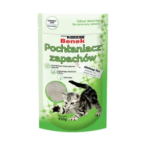 Pochłaniacz zapachów do kuwety Super Benek zielony las 450g