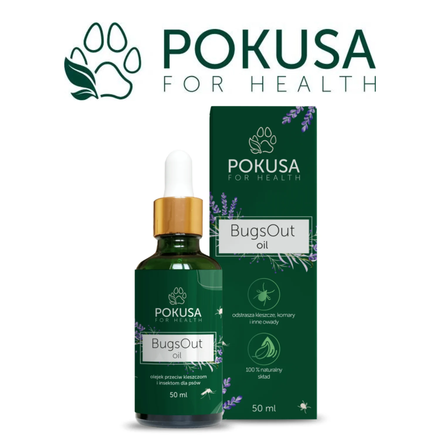 Pokusa BugsOut Oil – Przeciw Kleszczom I Insektom 50ml - Image 2
