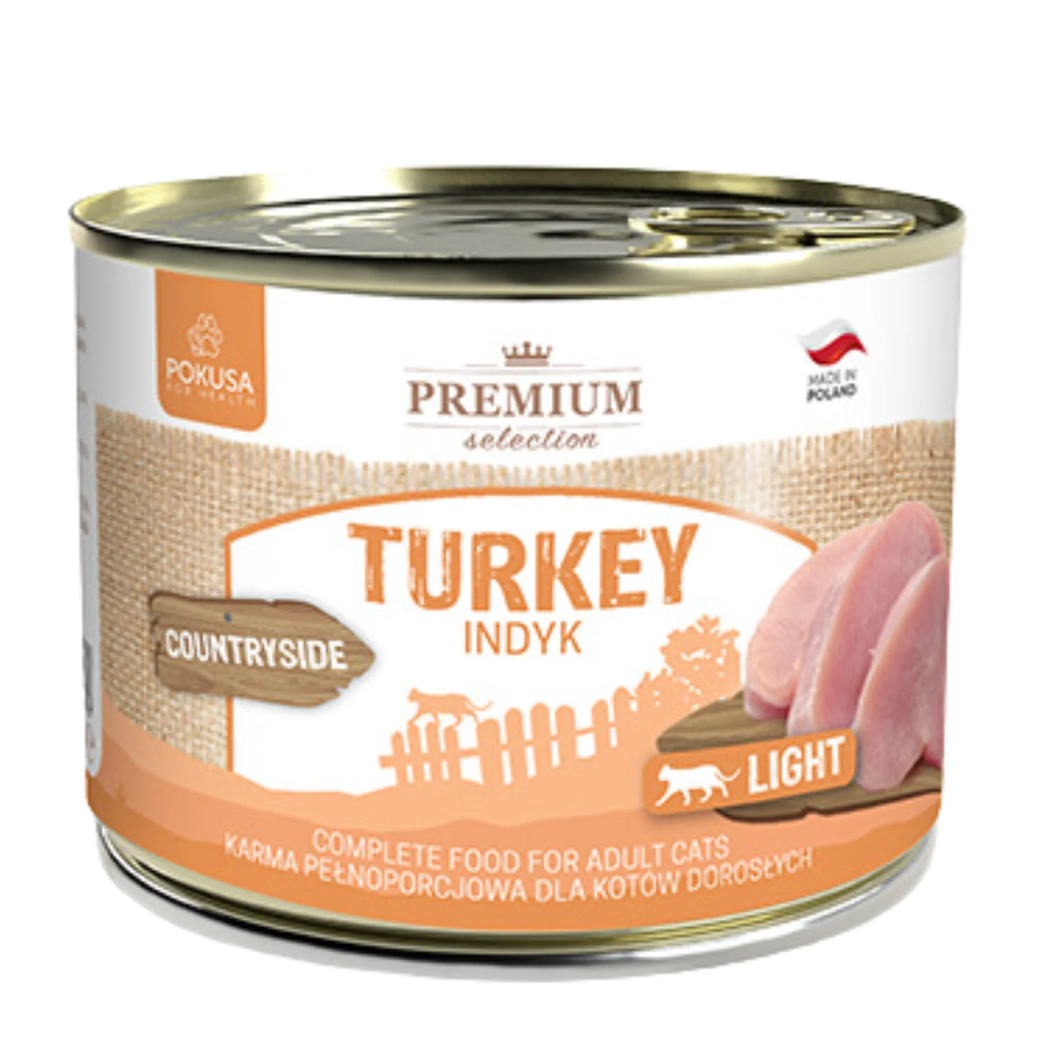 Pokusa Premium Selection Karma Mokra Dla Kota Indyk 200g