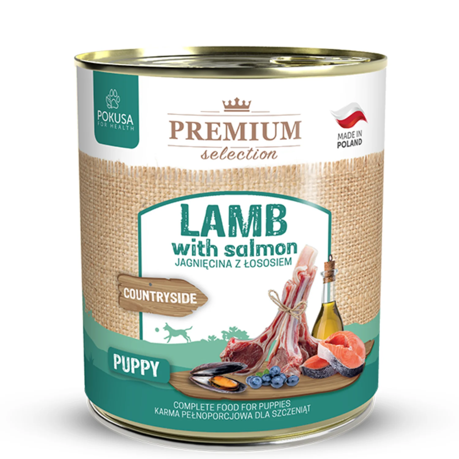 Pokusa Premium Selection Puppy Jagnięcina Z Łososiem - Image 2