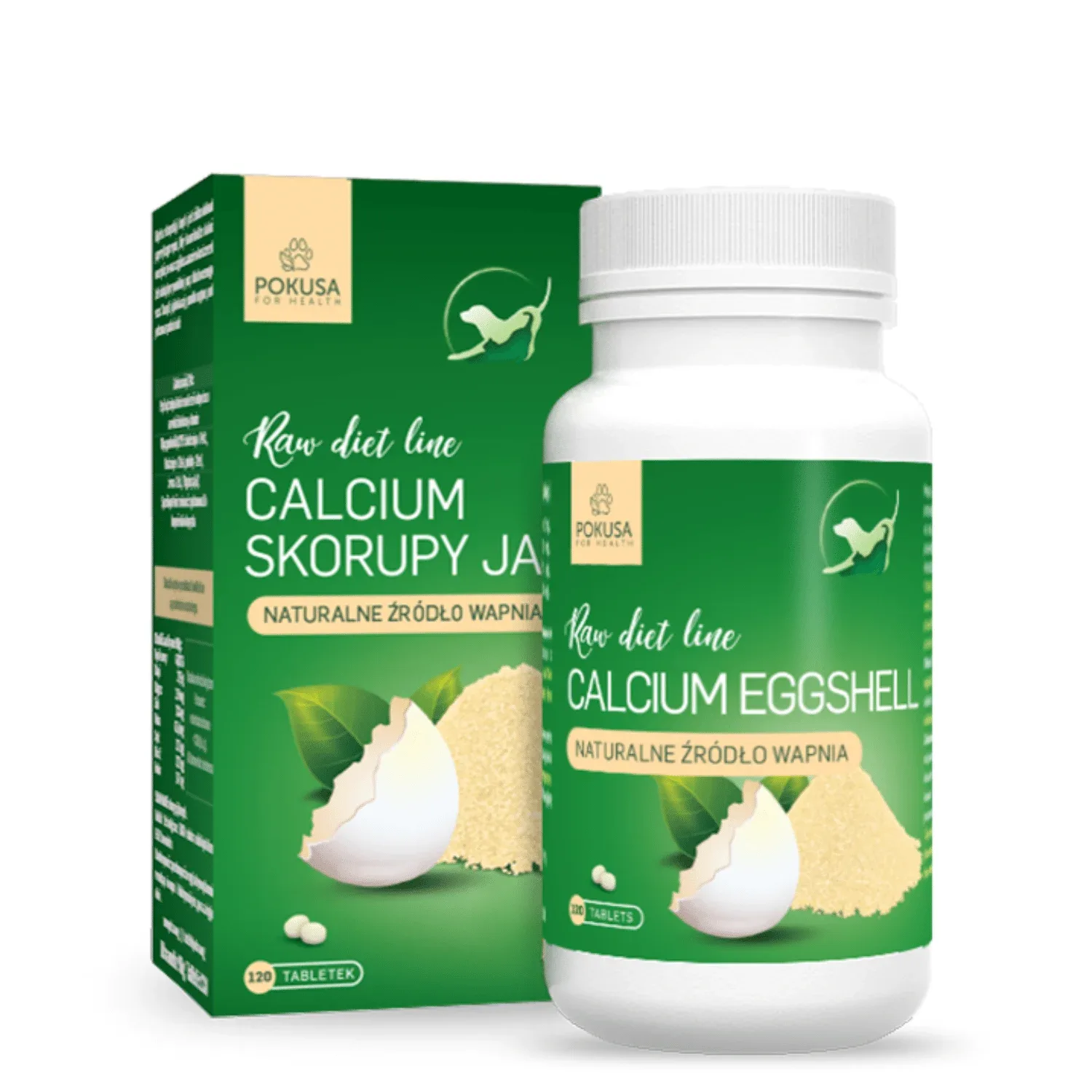 Pokusa RawDietLine Calcium Skorupy Jaj 120 tab.