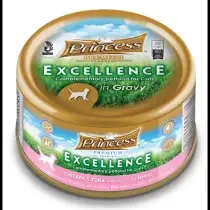 Princess Excellence Kurczak Tuńczyk Krewetki 70g karma dla kota filety mięsne w sosie