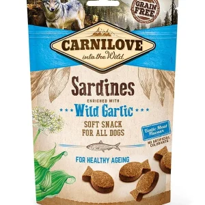Przysmak dla psa Carnilove Dog Snack Sardynki z Czosnkiem niedźwiedzim 200g