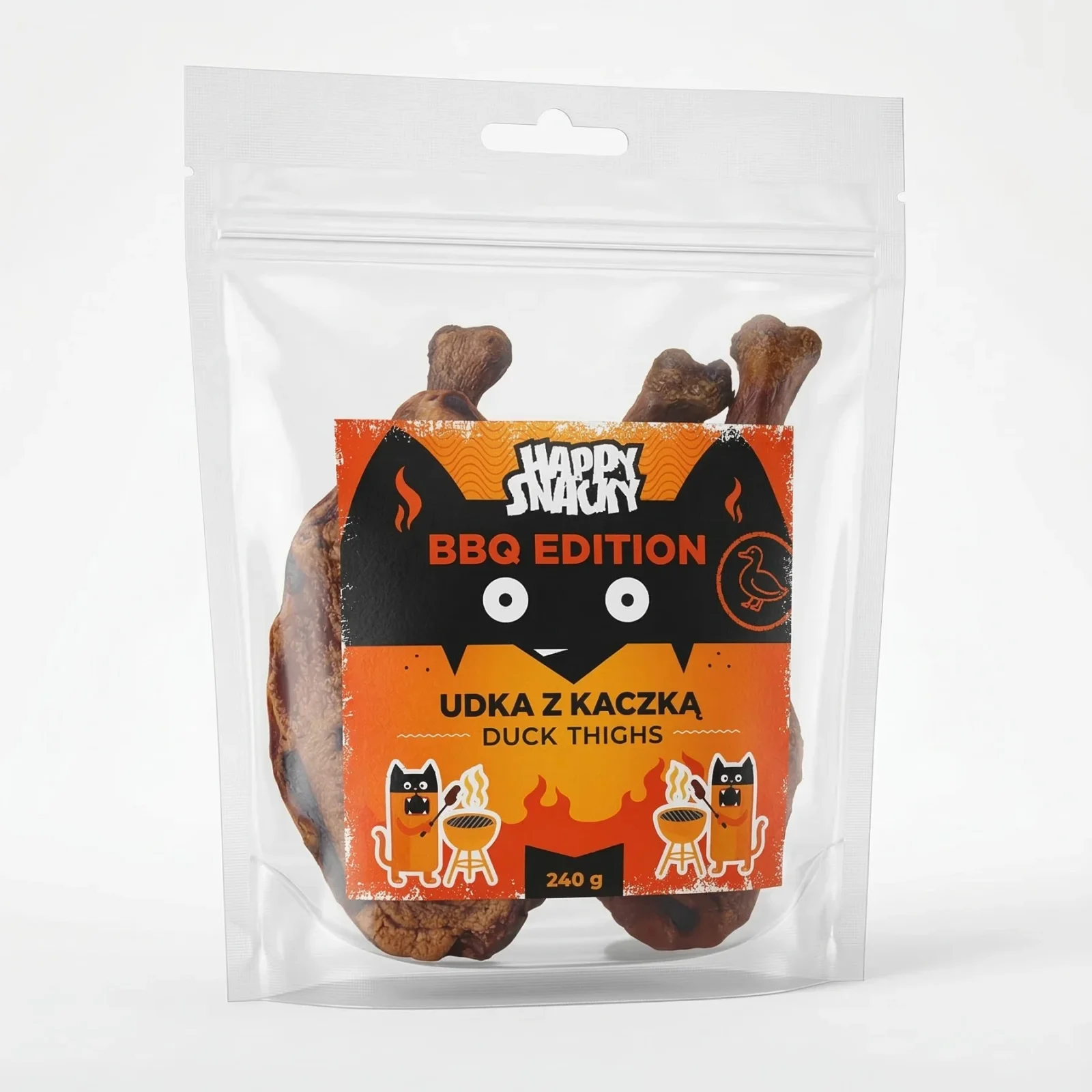 Przysmak dla psa Udka z kaczką Happy Snacky Edycja na Grilla 240g