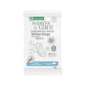 Przysmaki White Dogs Hypoallergenic Grain Free Adult Biodra i Stawy White Fish 110g