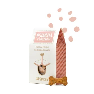Psiacha z boczkiem – zdrowe, ręcznie robione ciasteczka dla psa – 100 g