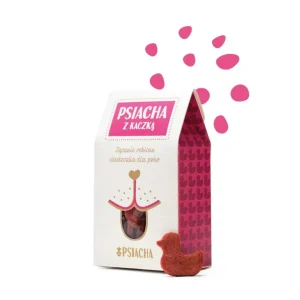 Psiacha z kaczką – zdrowe, ręcznie robione ciasteczka dla psa – 100 g