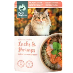 Pure Nature Cat Łosoś z krewetkami 85g