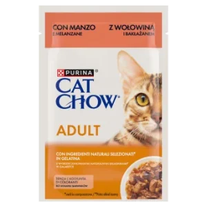 PURINA Cat Chow Adult Karma dla kotów z wołowiną i bakłażanem w galaretce 85g