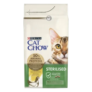 PURINA Cat Chow Sterilised Karma bogata w kurczaka 1,5kg