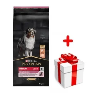 Purina Pro Plan Medium Adult Sensitive Skin Optiderma, łosoś i ryż 14kg + niespodzianka dla psa GRATIS!