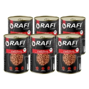 RAFI Cat Kawałki z wołowiną w sosie 6x415g