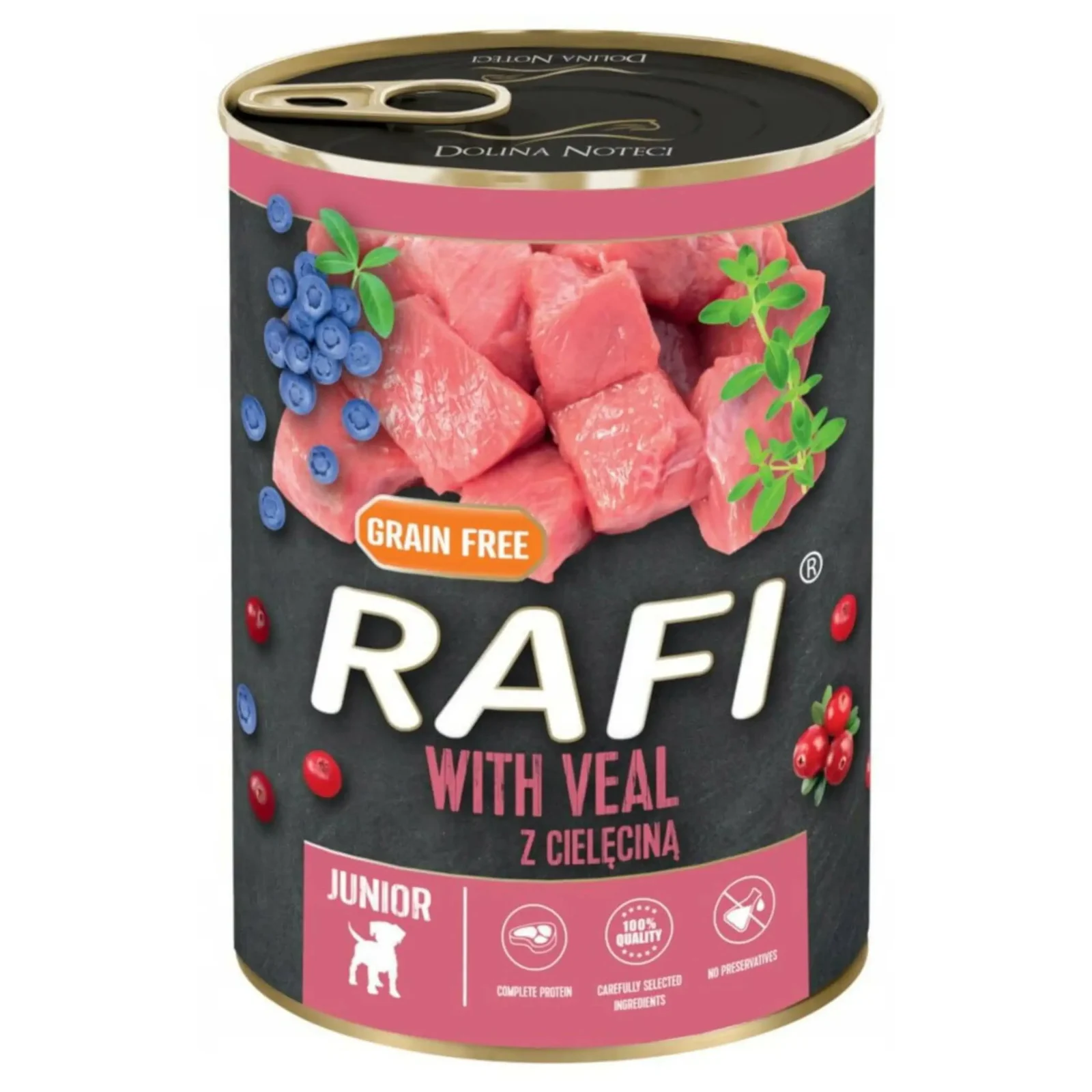 RAFI Grain Free JUNIOR CIELĘCINA 400g