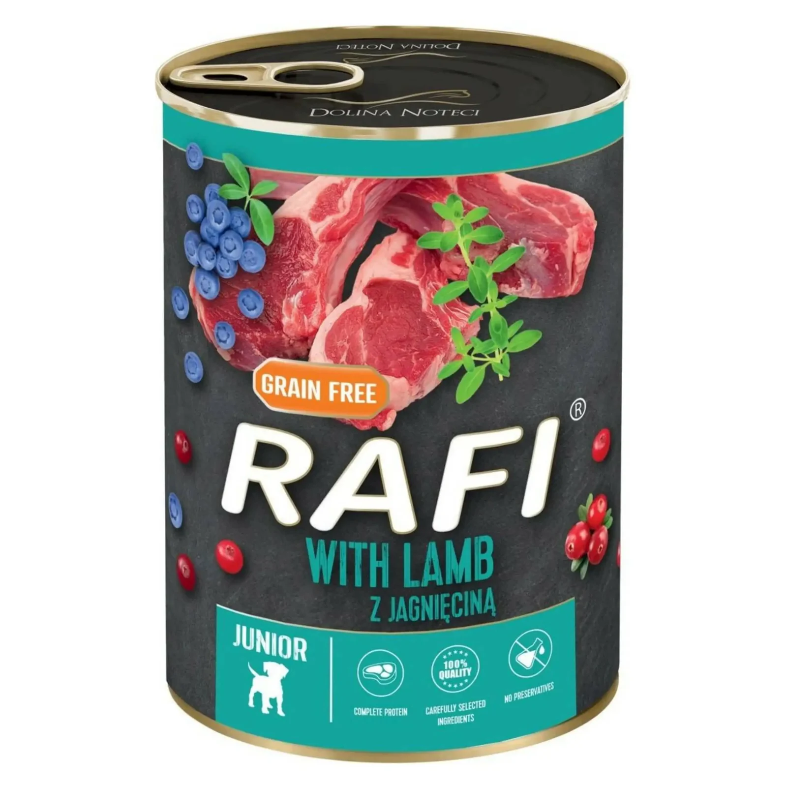 RAFI Grain Free JUNIOR JAGNIĘCINA 400g