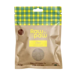 RAW for PAW WILD Deer 45 g – liofilizowane przysmaki z jelenia