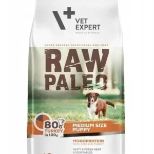 RAW PALEO Puppy Medium TURKEY INDYK 10 kg