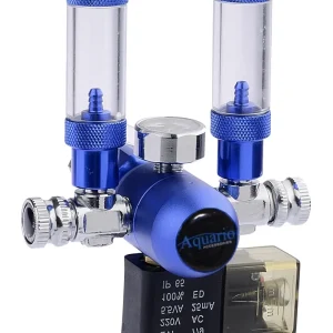 Reduktor Dwuwylotowy Aquario BLUE TWIN Professional z elektrozaworem