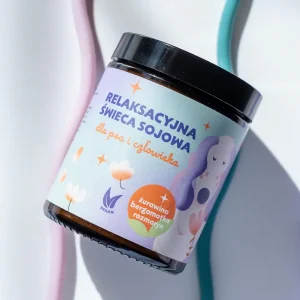 Relaksuj膮ca 艣wieca - 偶urawina, bergamotka i rozmaryn Psyjaciele x Mokosh