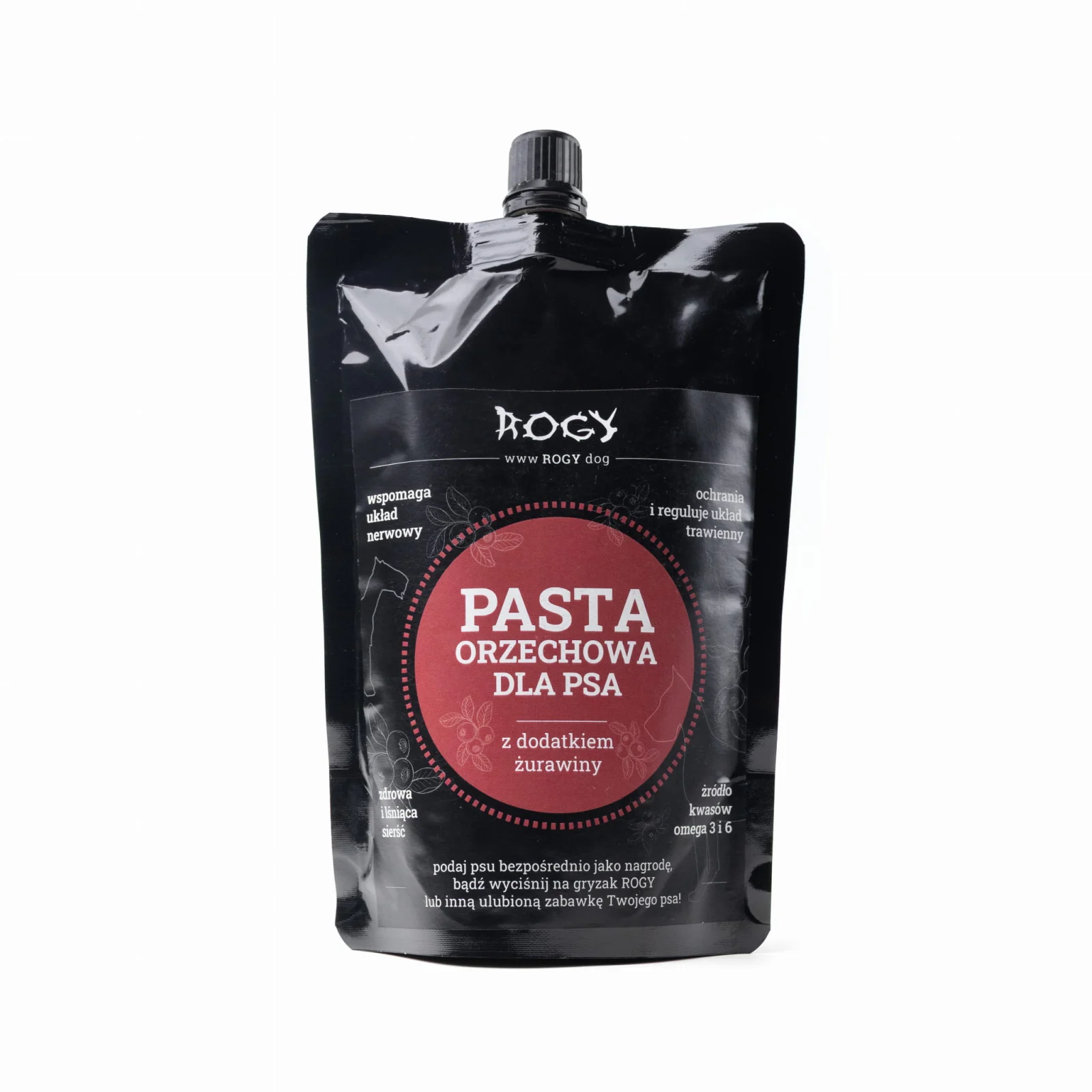 Rogy Pasta Orzechowa z Żurawiną 300g