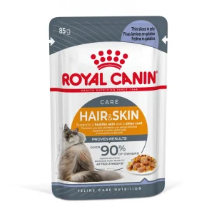 ROYAL CANIN Hair&Skin 12x85g w galaretce karma mokra w galaretce dla kotów dorosłych, zdrowa skóra, piękna sierść