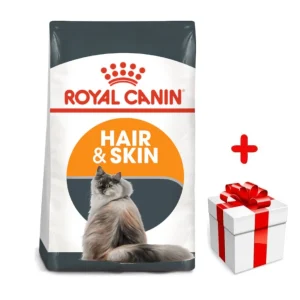 ROYAL CANIN Hair&Skin Care 4kg karma sucha dla kotów dorosłych, lśniąca sierść i zdrowa skóra + niespodzianka dla kota GRATIS!