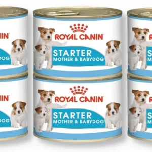 ROYAL CANIN Starter Mousse Mother & Babydog 6x195g karma mokra - mus, dla suk w czasie ciąży, laktacji oraz szczeniąt