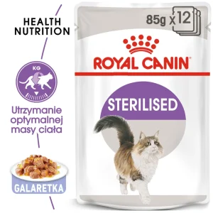 ROYAL CANIN Sterilised 12x85g karma mokra w galaretce dla kotów dorosłych, sterylizowanych