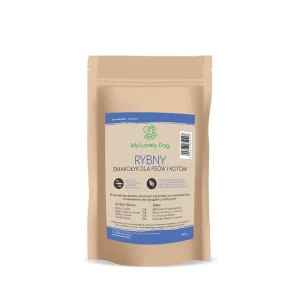Rybny naturalny smakołyk 80% ryby dla psów i kotów 100g bez zbóż kształt rybki