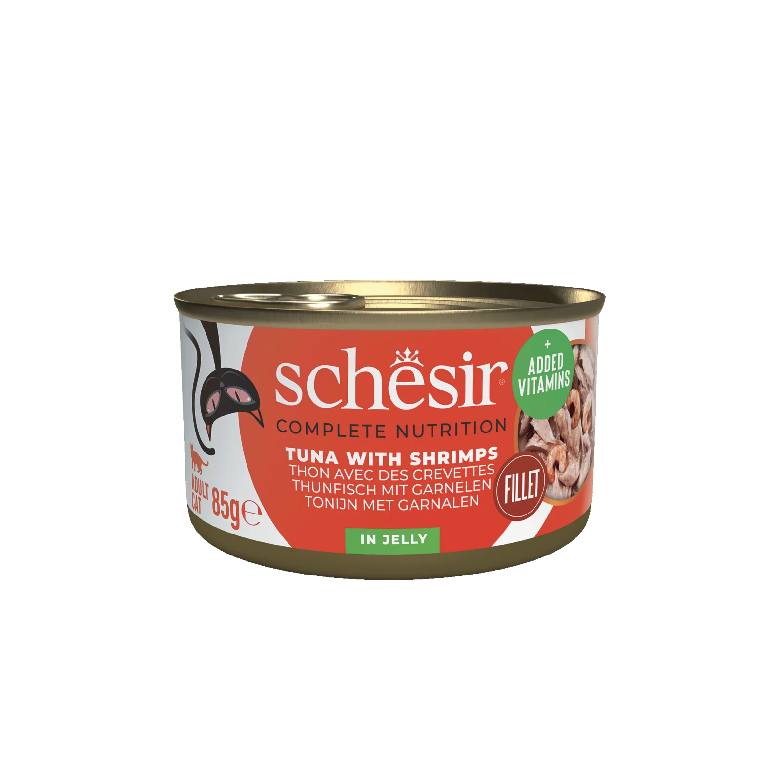 SCHESIR KOT pusz.85g TUŃCZYK + KREWETKI w galartece /12