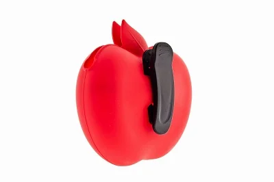 Silikonowa saszetka etui na smaczki czerwone jabłko - Image 2