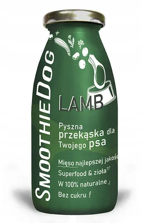 SMOOTHIE DOG Lamb Jagnięcina Przekąska dla psa 250ml 100% Naturalna