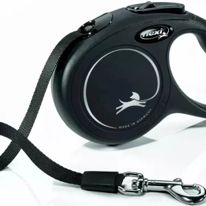 Smycz dla psa Flexi New Classic taśma 3m XS czarna
