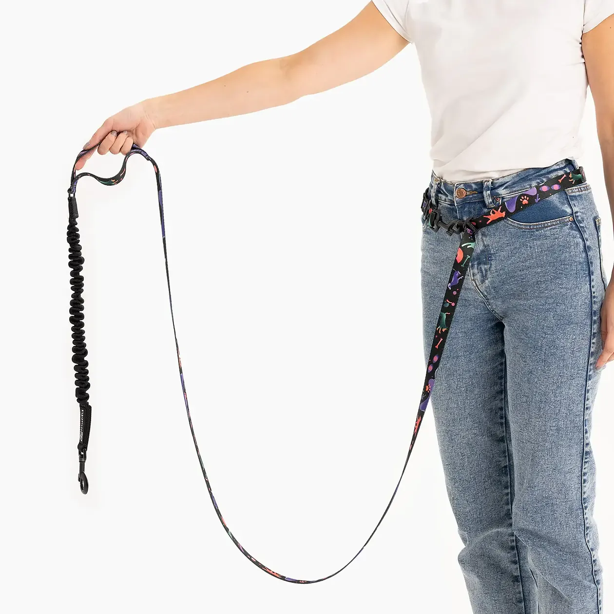 Smycz hands free 20mm dla ma艂ych ps贸w.
