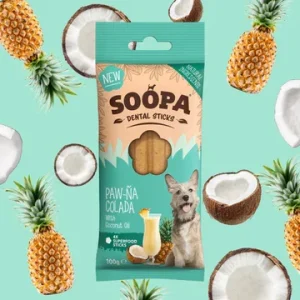 SOOPA Dental Sticks Paw-Na Colada (Ananas i Kokos) 100g