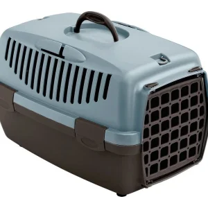 STEFANPLAST Transporter Gulliver 1 z plastikowymi drzwiczkami szaro-niebieski 48 x 32 x 31 cm