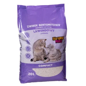 STRONG PETS Żwirek Bentonitowy Compact Lawendowy 20L