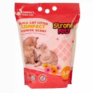 STRONG PETS Żwirek silikonowy Compact Kwiatowy 3,8L