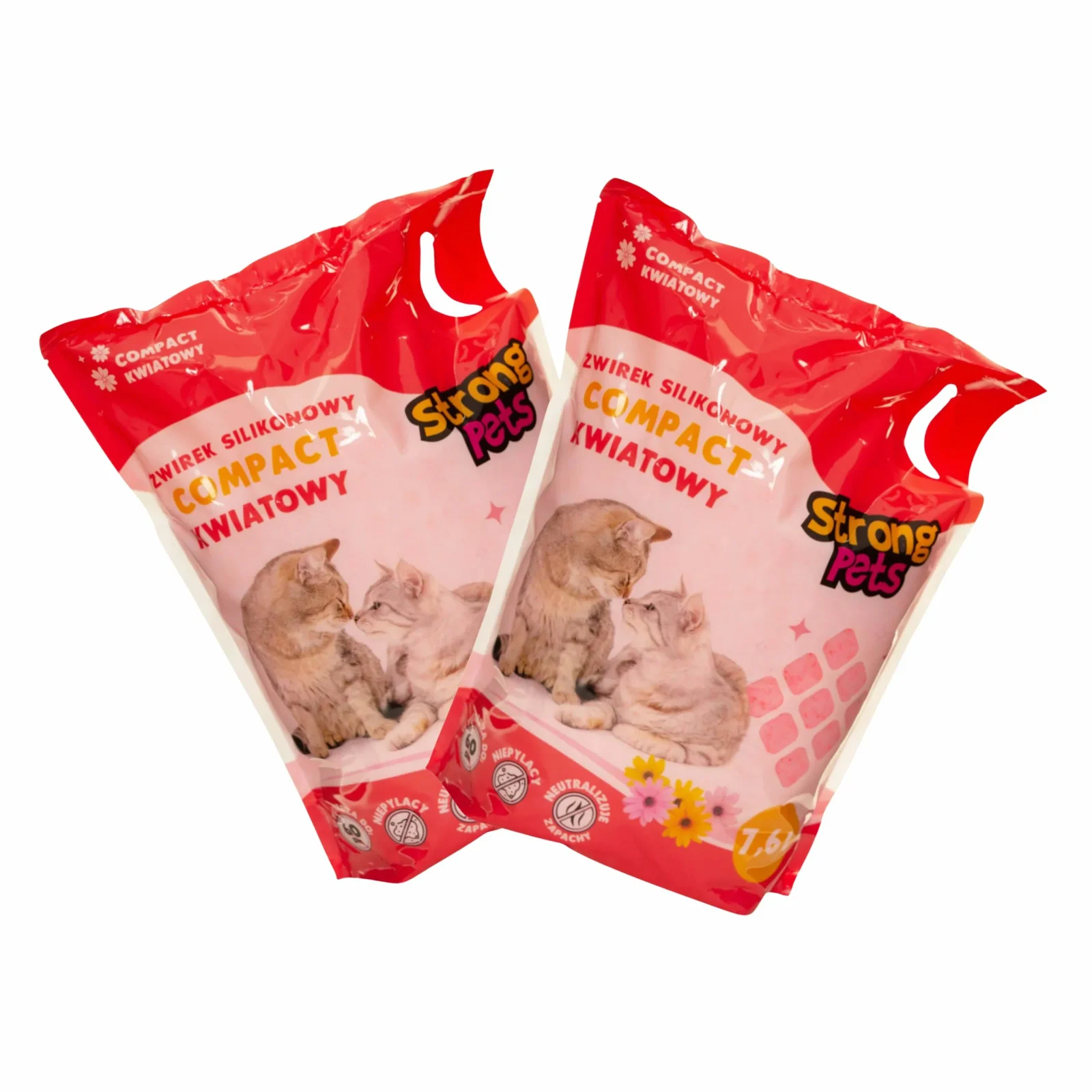 Strong Pets Żwirek Silikonowy Dla Kota Compact Drobny 2×7,6l