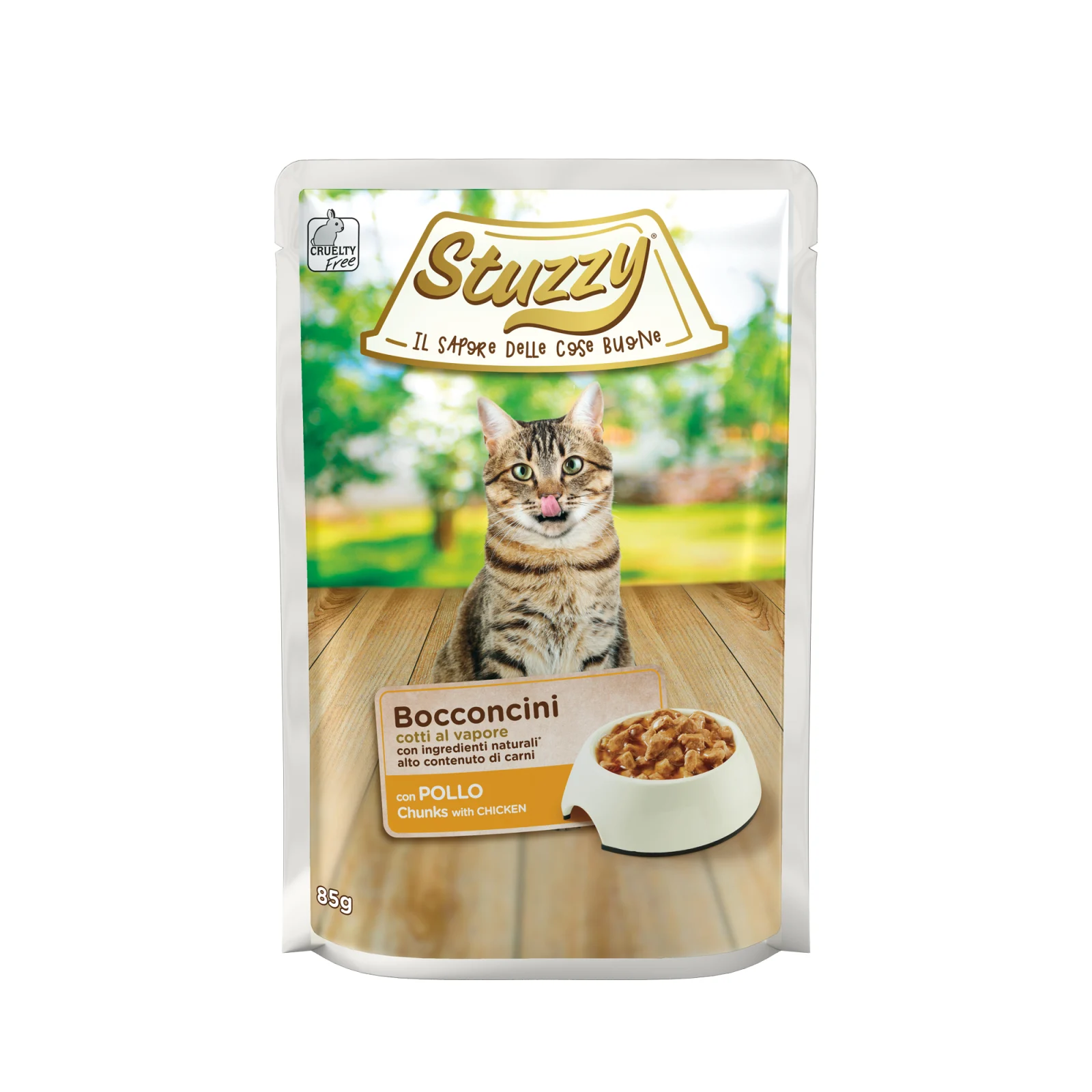 STUZZY KOT sasz.85g BOCCONCINI KURA /24