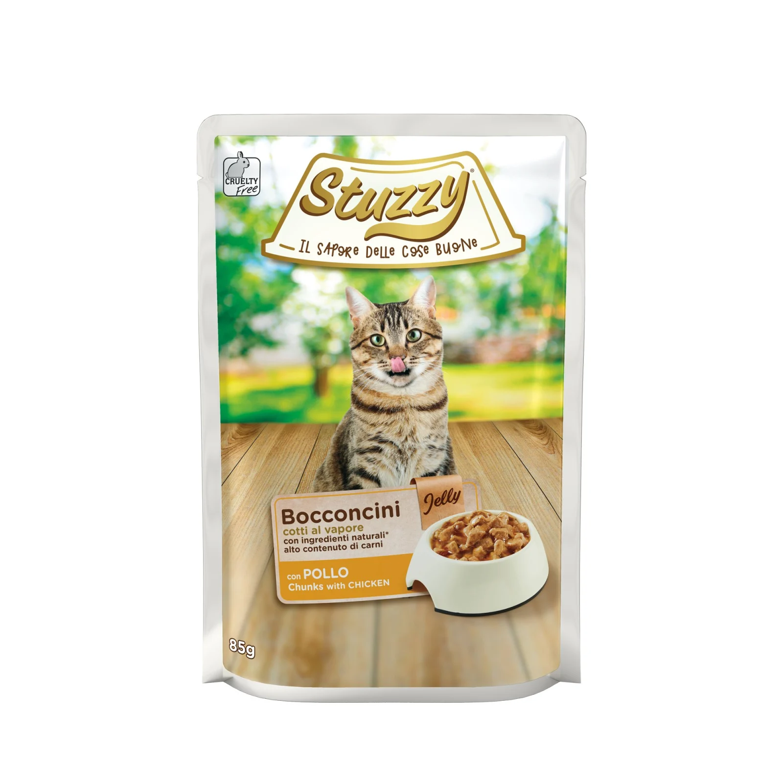 STUZZY KOT sasz.85g BOCCONCINI KURA żel /24