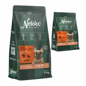 Sucha Karma Dla Psa NEKKO GF Adult Light Sterylizowany Indyk z Kaczką 9kg Gratis 2kg