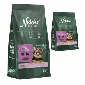 Sucha Karma Dla Psa NEKKO GF Puppy Małe Rasy Indyk z Jagnięciną 9kg Gratis 2kg