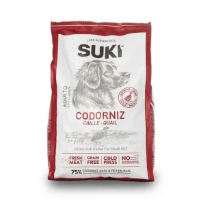 Suki - przepiórka bogata w kaczkę – tłoczona na zimno karma półwilgotna dla psa - 3kg