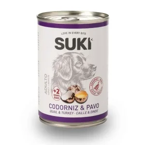 SUKI - przepiórka i indyk – karma mokra dla psa - 400g