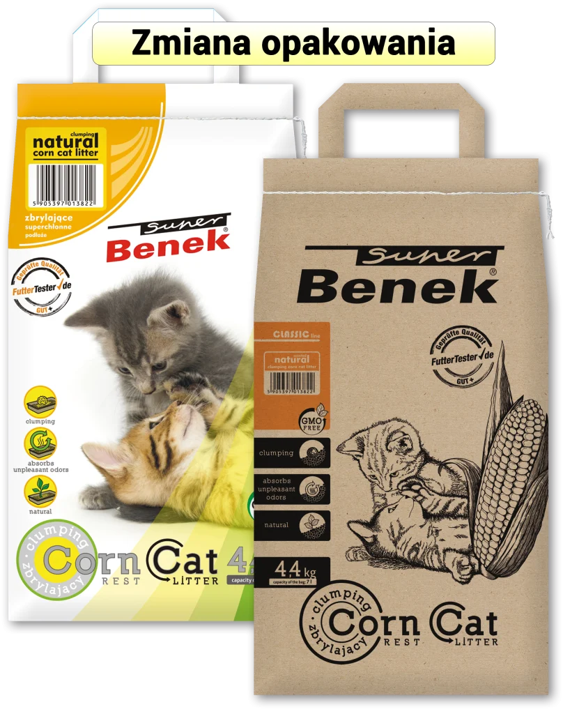 SUPER BENEK 7l CORN CAT NATURALNY Żwirek kukurydziany /165