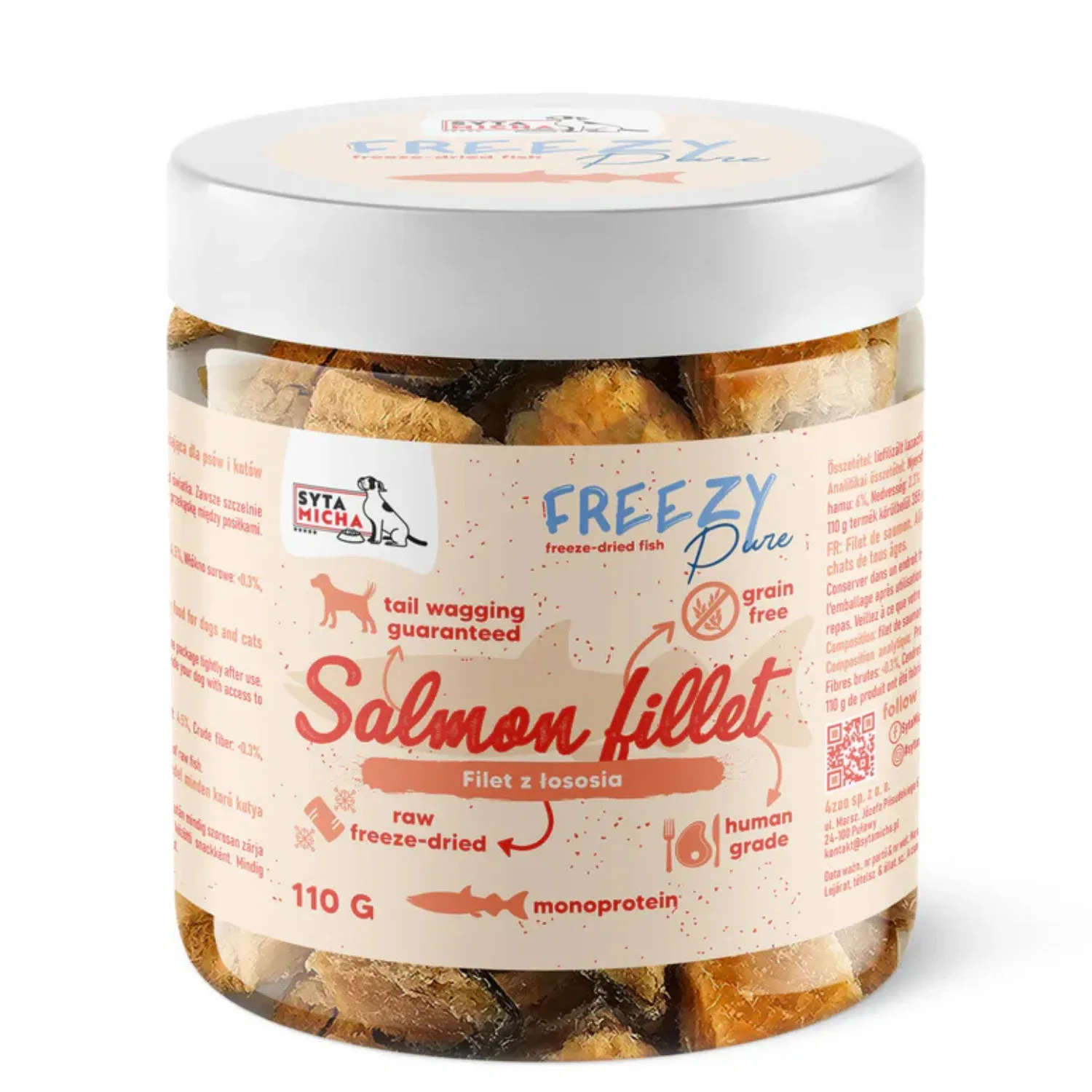 Syta Micha 100% Liofilizowane Mięso Łososia 110g