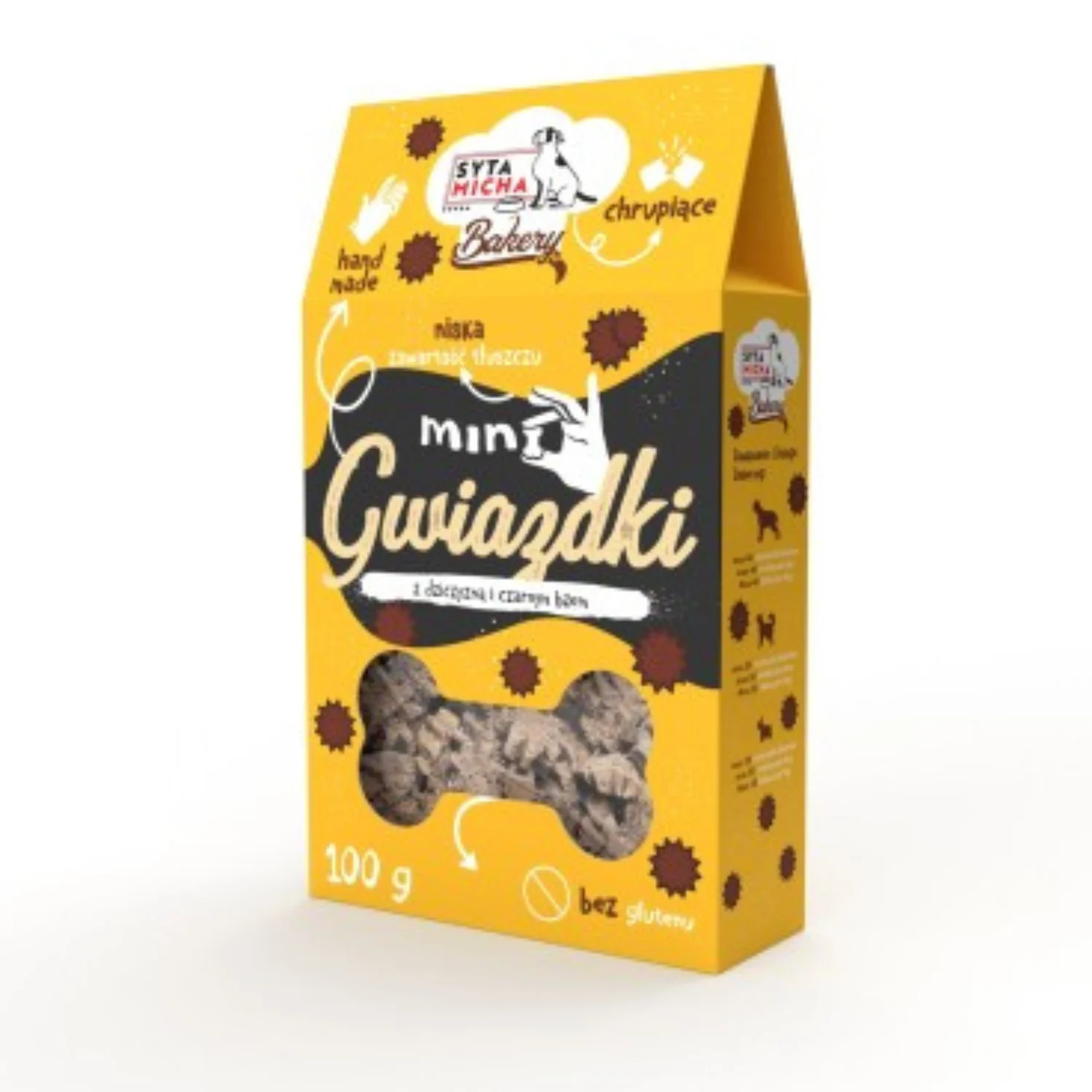 Syta Micha Bakery Mini Gwiazdki Z Dziczyzną 100g - Image 2