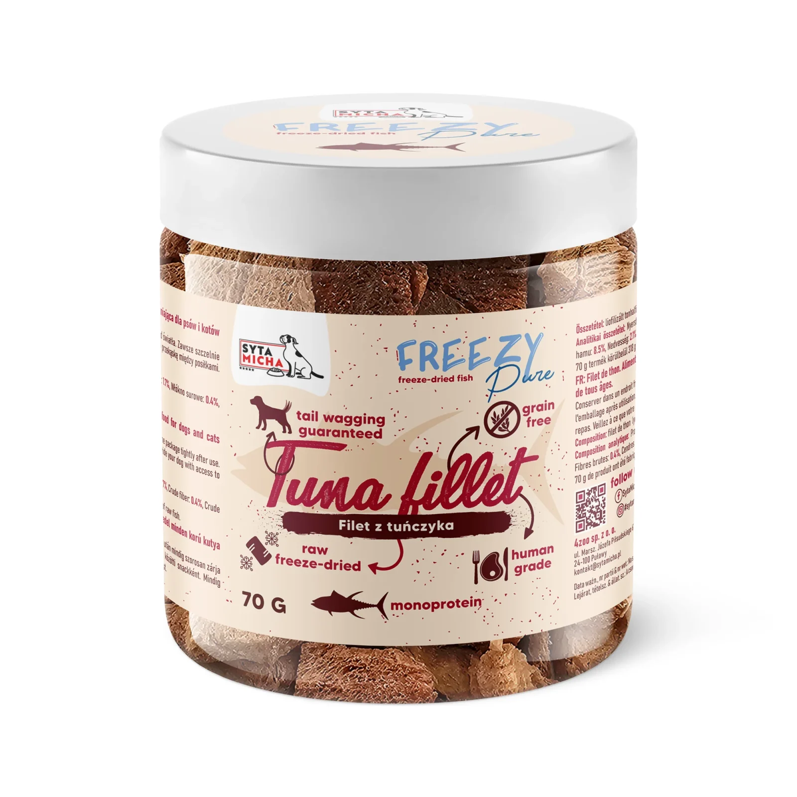 Syta Micha FREEZY Pure Filet z Tuńczyka 70 g