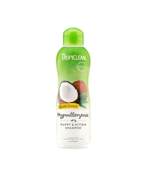 Szampon Tropiclean dla szczeniąt hipoalergiczny z mleczkiem kokosowym 355ml